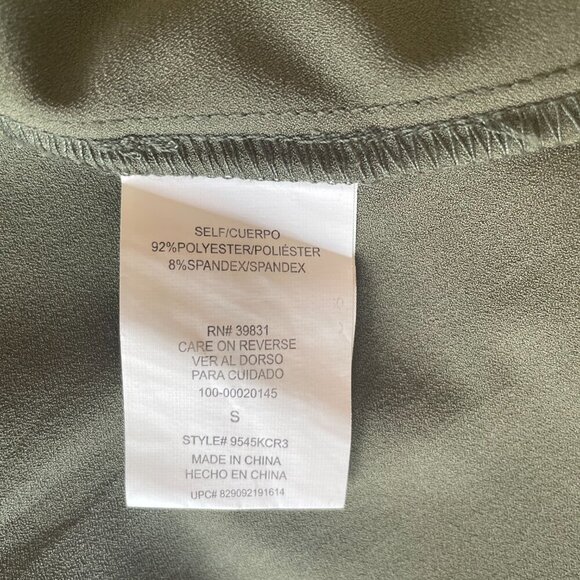 XOXO Olive Green Knee-Length Sleeveless Dress, Size S EUC - Picture 8 of 9